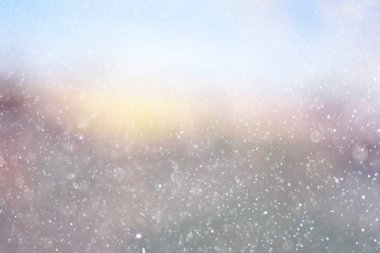 kar taneleri üzerinde bulanık arka plan dokusu 