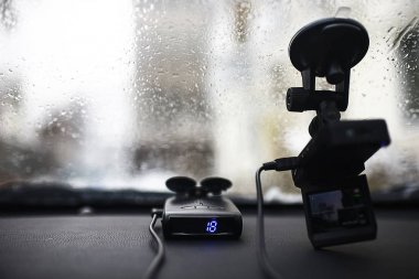 Şık Siyah Araba İçi