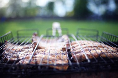 Barbekü Izgara kaburga ızgara