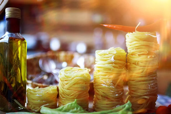 Pasta per cucinare in un ristorante — Foto Stock