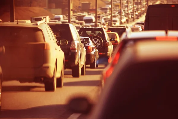 Carros, estrada, tráfego , — Fotografia de Stock