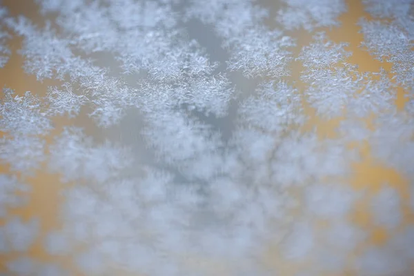 Текстура морозів і сніжинок — стокове фото