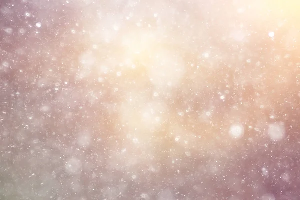 Texture di fiocchi di neve su sfondo sfocato — Foto Stock