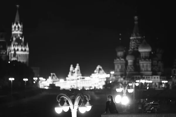 Moskova geceleri Kremlin — Stok fotoğraf