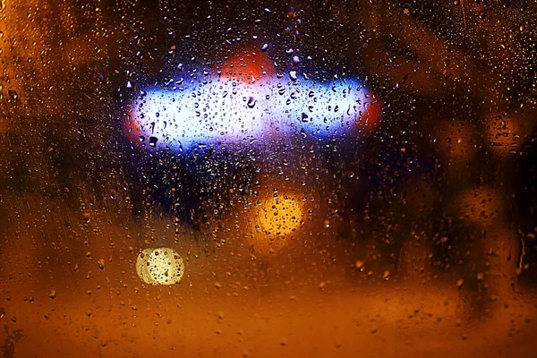 Gotas de água em um vidro enevoado — Fotografia de Stock