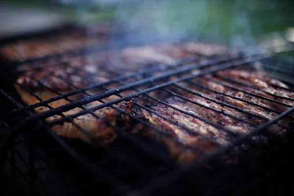 Grill grill grilla żeber — Zdjęcie stockowe