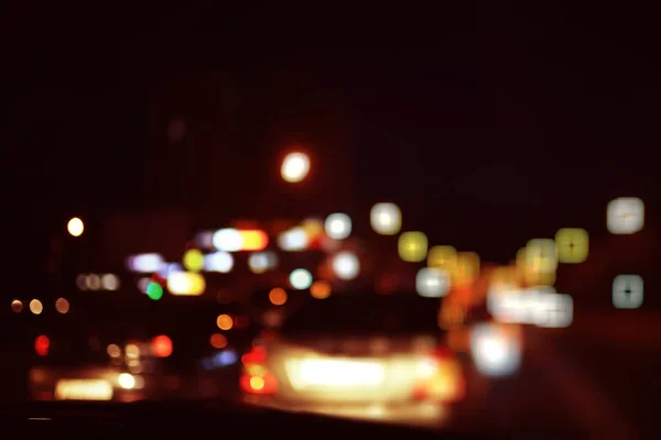 Night city road — Stockfoto