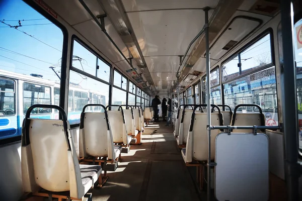 Vagão de transporte à tarde — Fotografia de Stock