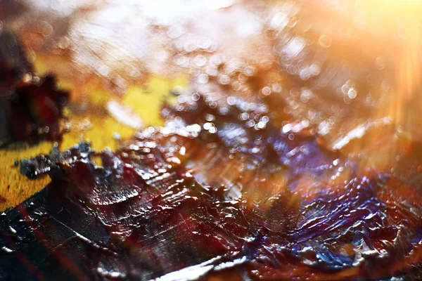 Artysta farby olejne na płótnie — Zdjęcie stockowe