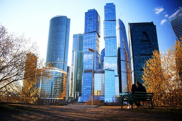 Business centrum van Moskou stad — Stockfoto