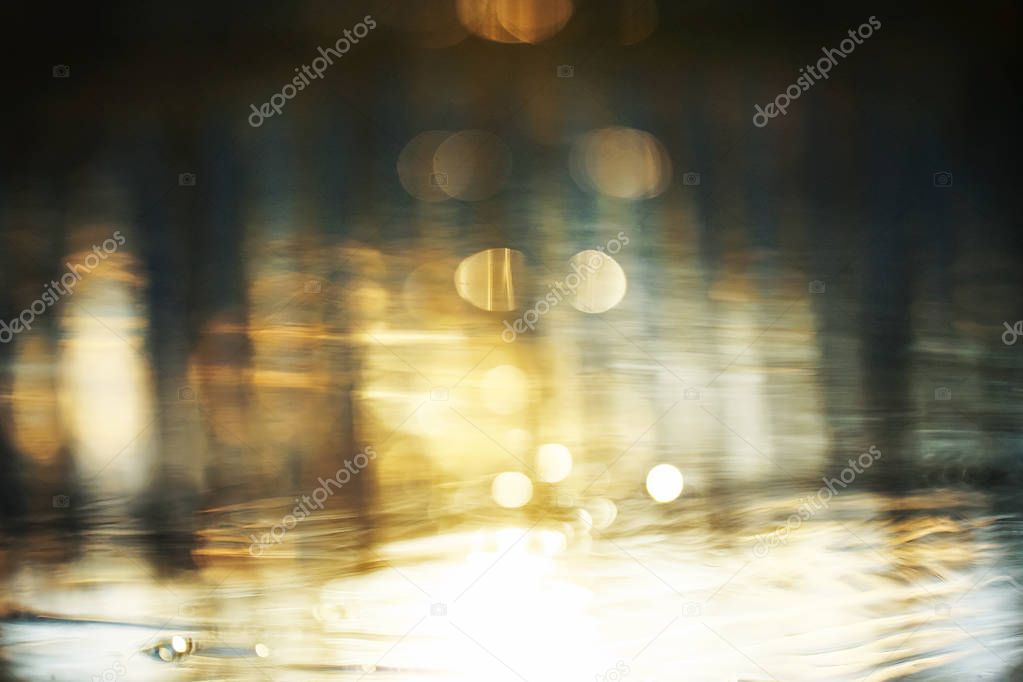 Bright sunlight on the water