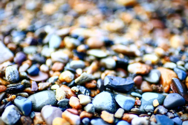 Żwirowa tekstury na brzegu rzeki — Zdjęcie stockowe