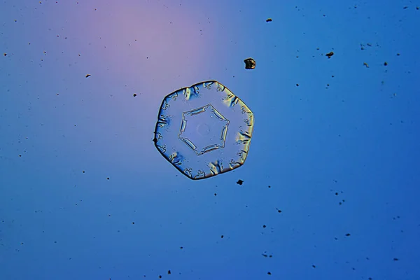 Big snow crystal, Snowflake — Stock Photo, Image