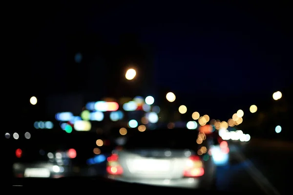 Gece şehir yolu — Stok fotoğraf