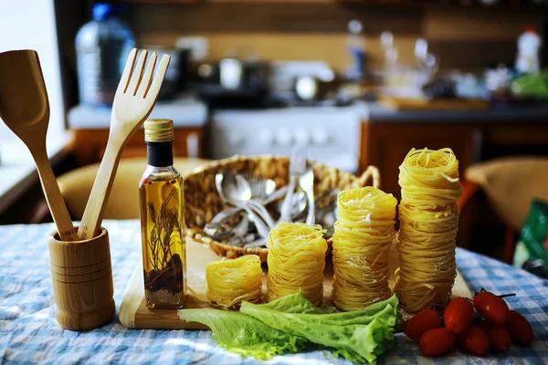 Pasta per cucinare in un ristorante — Foto Stock