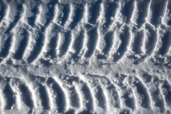 Footprints of tire protectors — Stock Photo, Image