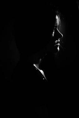 Genç güzel kadın. 