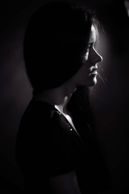 Genç güzel kadın. 