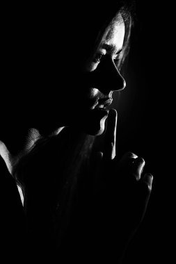 Genç güzel kadın. 