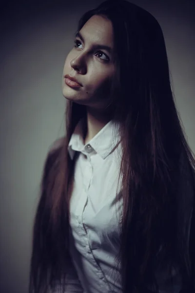 Chica adolescente reflexiva — Foto de Stock