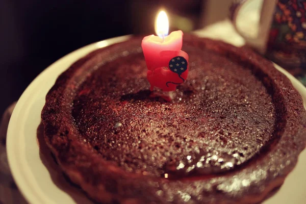 Zoet stuk van cake — Stockfoto