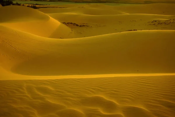 Dunas de areia no deserto — Fotografia de Stock