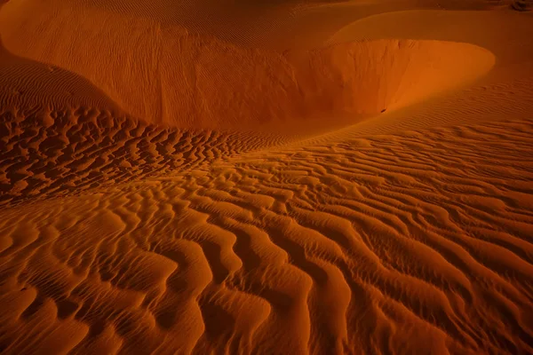 Zandduinen in de woestijn — Stockfoto