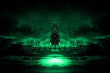 Gün batımında palmiye ağaçları