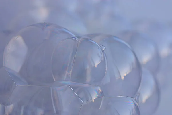 泡が透明な背景を抽象化します。 — ストック写真