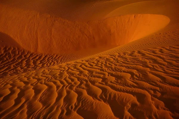 Dunas de areia no deserto — Fotografia de Stock