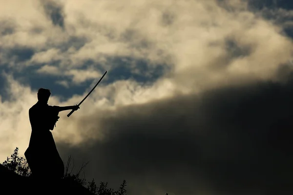 Боец с мечом — стоковое фото