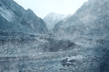 Himalaya Dağları Tibet'te   