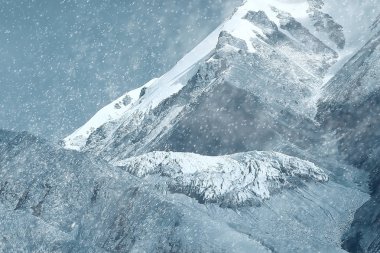 karlı kış dağlar, pitoresk Alp manzara şehrinde hava durumu 