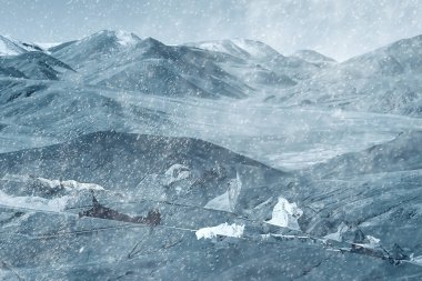 Himalaya Dağları'nda kutsal Gölü