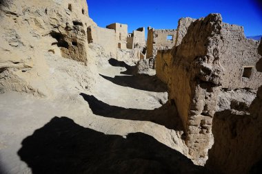 Tibet'te antik kentin kalıntıları 