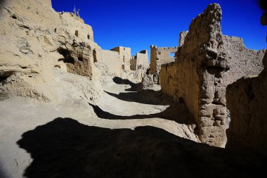 Tibet'te antik kentin kalıntıları 