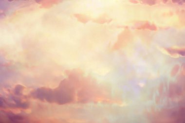 yaratıcı suluboya arka plan dramatik bulutlu gökyüzü. Fantastik renkli cennet