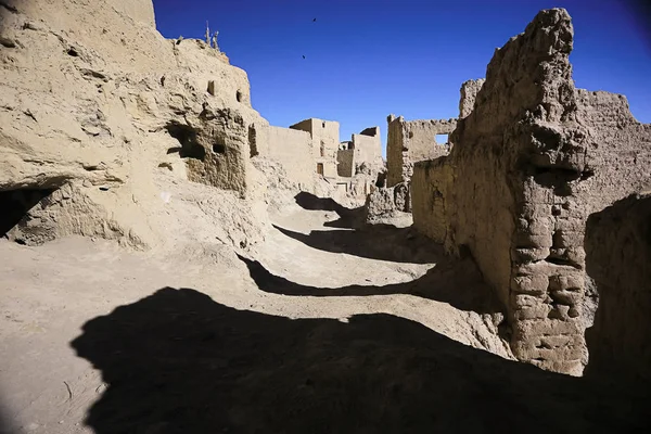 Ruiny starověkého města v Tibetu — Stock fotografie