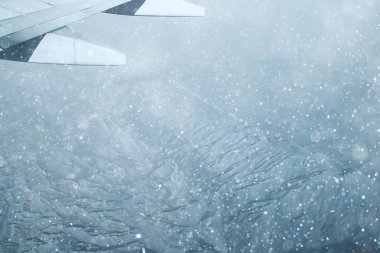 arazi uçak güzel havadan görünümü