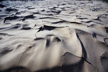 yıpranmış toprakla manzara. Makro doğa arka plan 