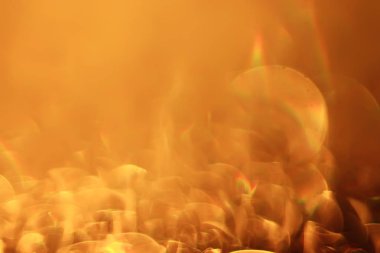 Altın bokeh ışıkları ile soyut sihirli doku, fantezi arka plan bulanık.   