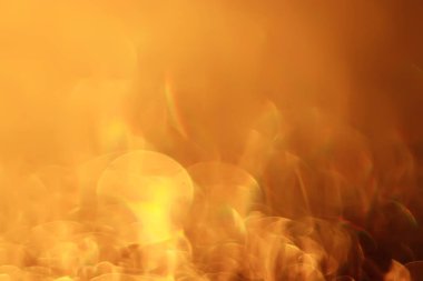 Altın bokeh ışıkları ile soyut sihirli doku, fantezi arka plan bulanık.   