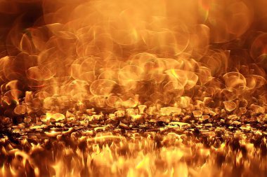 Altın bokeh ışıkları ile soyut sihirli doku, fantezi arka plan bulanık.   