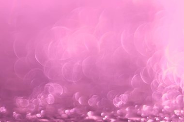 Doku pembe bokeh ışıkları ile  