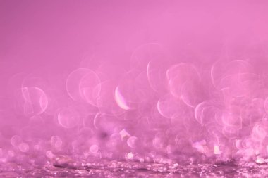 Doku pembe bokeh ışıkları ile  