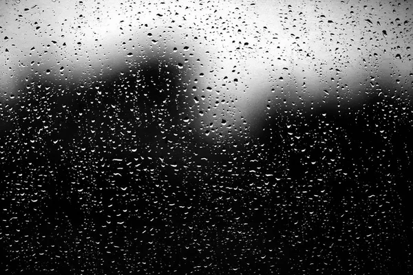 Rain drops on window glass — Stock Photo, Image