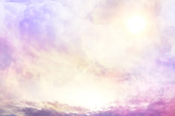 Kreativ Akvarellbakgrunn Dramatisk Skyet Himmel Fantastisk Fargerikt Skydekke – stockfoto