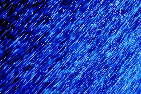 Abstraktní Pozadí Čisté Dešťové Kapky Modrém Pozadí — Stock fotografie