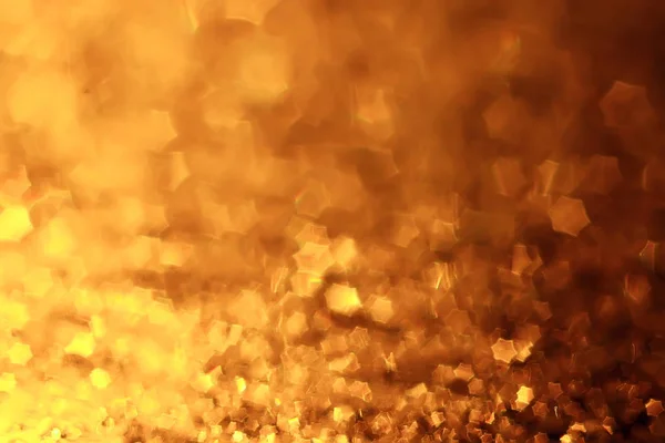 Abstract Magic Texture Golden Bokeh Lights Fantasy Blurred Background — Stock Photo, Image