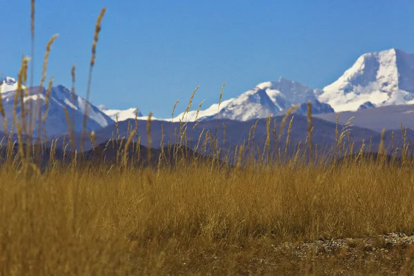风景如画的青藏高原山脉 神奇的荒野全景 — 图库照片